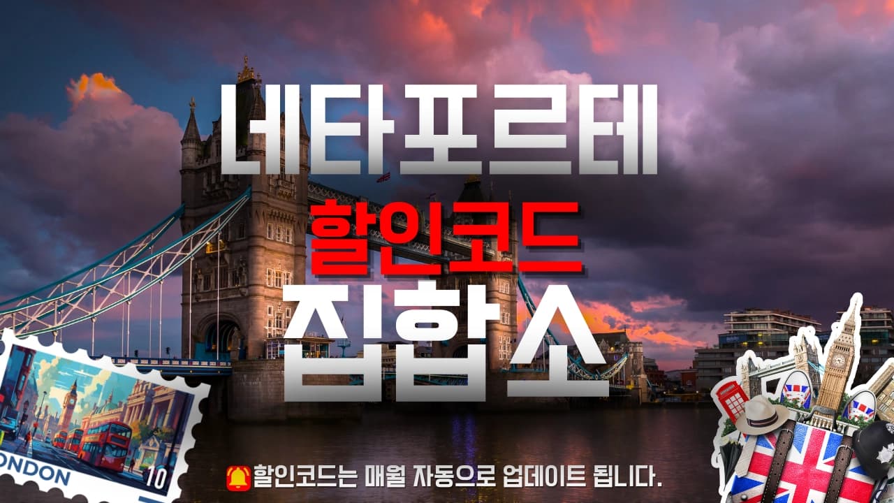 네타포르테 할인코드 배너